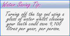 Water saving tip