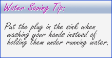 Water saving tip